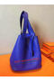 Hermes Picotin Lock 22cm Bags Litchi Leather HPT22 Blue  Replica