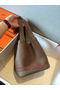 Hermes Picotin Lock 22cm Bags Litchi Leather HPT22 Grey  Replica