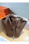 Hermes Picotin Lock 22cm Bags Litchi Leather HPT22 Grey  Replica