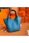 Hermes Picotin Lock Bags Original togo Leather PL3388 blue  Replica