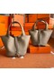 Hermes Picotin Lock Bags Original togo Leather PL3388 gray  Replica