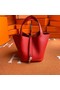 Hermes Picotin Lock Bags Original togo Leather PL3388 red  Replica