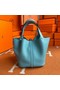 Hermes Picotin Lock Bags Original togo Leather PL3388 sky blue  Replica