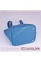 Hermes Picotin Lock MM Bag in Clemence Leather 8616 Blue  Replica