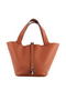 Hermes Picotin Lock MM Bags Clemence Leather H8616 Orange  Replica