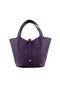 Hermes Picotin Lock PM Bags Clemence Leather H8615 Purple  Replica