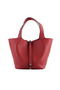 Hermes Picotin Lock PM Bags Clemence Leather H8615 Red  Replica