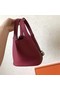 Hermes Picotin Lock PM Bags Original Leather H8688 wine red  Replica