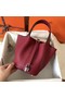 Hermes Picotin Lock PM Bags Original Leather H8688 wine red  Replica