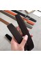 Hermes Quizz belt buckle & Reversible leather strap 32 mm H0739 dark brown  Replica