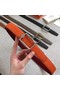 Hermes Quizz belt buckle & Reversible leather strap 32 mm H0739 Orange  Replica