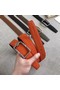 Hermes Quizz belt buckle & Reversible leather strap 32 mm H0739 Orange  Replica