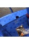 Hermes Real ostrich leather birkin bag BK35 blue  Replica
