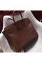 Hermes Real ostrich leather birkin bag BK35 Chocolates  Replica