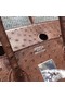 Hermes Real ostrich leather birkin bag BK35 Chocolates  Replica