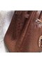 Hermes Real ostrich leather birkin bag BK35 Chocolates  Replica