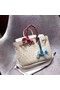 Hermes Real ostrich leather birkin bag BK35 creamy-white  Replica