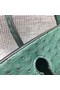 Hermes Real ostrich leather birkin bag BK35 green  Replica