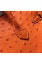 Hermes Real ostrich leather birkin bag BK35 orange  Replica