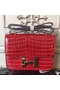 Hermes Red Constance MM 24cm Crocodile Bag  Replica