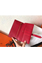 Hermes Red Epsom Bearn Gusset Wallet  Replica