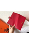 Hermes Red Epsom Bearn Gusset Wallet  Replica