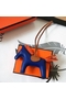 Hermes Rodeo Horse Bag Charm In Blue/Camarel/Orange Leather  Replica