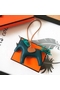 Hermes Rodeo Horse Bag Charm In Malachite/Camarel/Green Leather  Replica