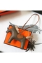 Hermes Rodeo Horse Bag Charm In Taupe/Camarel/Beige Leather  Replica