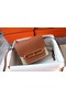 Hermes Roulis 19cm Evercolor 9D H9003 brown&Gold  Replica