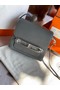 Hermes Roulis 19cm Evercolor 9D H9003 gray&Silver  Replica