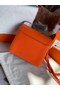 Hermes Roulis 19cm Evercolor 9D H9003 orange&Gold  Replica