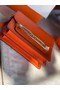 Hermes Roulis 19cm Evercolor 9D H9003 orange&Gold  Replica