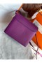 Hermes Roulis 19cm Evercolor 9D H9003 purple&Gold  Replica