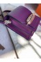 Hermes Roulis 19cm Evercolor 9D H9003 purple&Gold  Replica