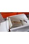 Hermes Roulis 19cm Evercolor 9D H9003 white&Gold  Replica