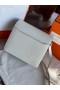 Hermes Roulis 19cm Evercolor 9D H9003 white&Silver  Replica