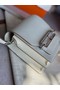 Hermes Roulis 19cm Evercolor 9D H9003 white&Silver  Replica