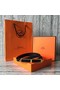 Hermes Roulis buckle & Reversible leather strap 13 mm H065538 black  Replica