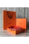 Hermes Roulis buckle & Reversible leather strap 13 mm H065538 rose  Replica
