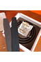 Hermes Royal 38MM Reversible Belt In Cafe Clemence Leather  Replica