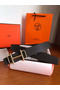 Hermes Royal 38MM Reversible Belt In Cafe Clemence Leather  Replica