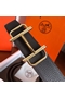 Hermes Royal 38MM Reversible Belt In Cafe Clemence Leather  Replica