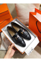 Hermes Royal Loafers In Black Calfksin  Replica