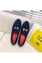 Hermes Royal Loafers In Blue Suede Leather  Replica