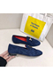 Hermes Royal Loafers In Blue Suede Leather  Replica