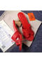 Hermes Sandals Togo Leather HO0471 Red  Replica