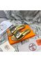 Hermes Shoes HO8860 Gold  Replica