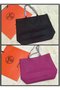 Hermes Shopper Double-Sided Bag Original Leather HS1209 Black&Peach  Replica
