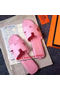 Hermes Slipper Calfskin Leather HO0476 Pink  Replica